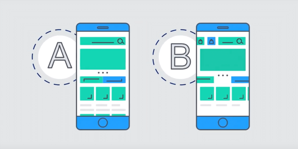 A/B testing: date due versioni della stessa pagina, metterle in gara per verificare quale converte maggiormente  